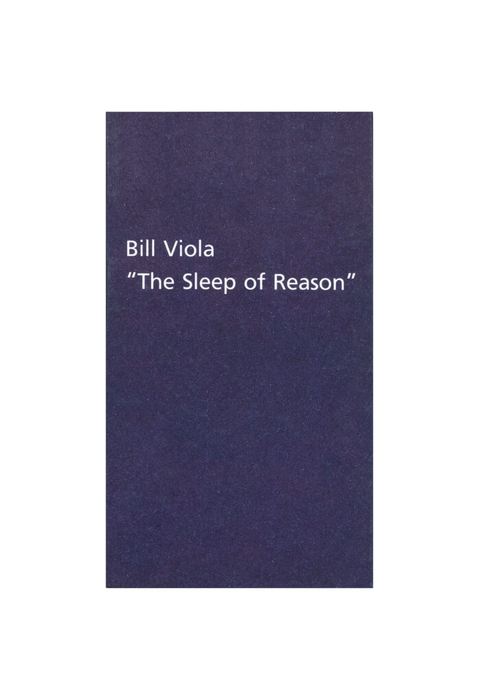 Bill Viola, The Sleep of Reason by Bill Viola, Jean de… Fondation Cartier pour l'art contemporain